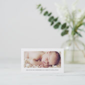 Einfach und sauber 2 | Fotografie Visitenkarten Visitenkarte (Stehend Vorderseite)