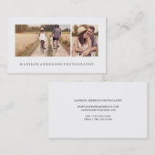 Einfach und sauber 3 | Fotografie Visitenkarten Visitenkarte (Vorne/Hinten)