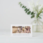 Einfach und sauber 3 | Fotografie Visitenkarten Visitenkarte (Stehend Vorderseite)