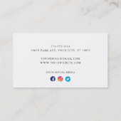 Einfach und sauber | Visitenkarten für Fotografie Visitenkarte (Rückseite)