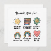 Einfach und schön dankeskarte (Vorne/Hinten)