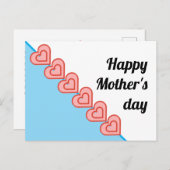 Einfach und schön mit Herz Postkarte (Vorne/Hinten)