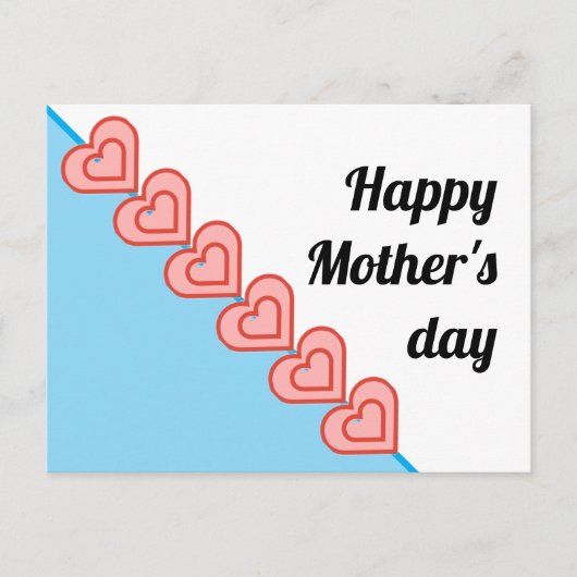 Einfach und schön mit Herz Postkarte (Vorderseite)