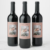 Einfach und stilvoll | FOTO SAVE THE DATE Weinetikett (Flaschen)