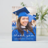 Einfach und stilvoll | Moderner Abschluss mit zwei Dankeskarte (Stehend Vorderseite)