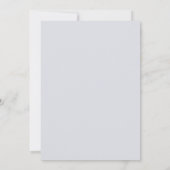 Einfach und Stylisch | Foto Minimal Hellblau Save The Date (Rückseite)