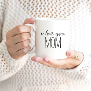 Einfach und süß Personalisiert I Liebe Sie Mama Kaffeetasse