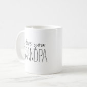 Einfach und süß Personalisiert I Liebe Sie Opa Kaffeetasse (Vorderseite Links)