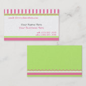 Einfach und süß/rosa visitenkarte (Vorne/Hinten)