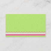 Einfach und süß/rosa visitenkarte (Rückseite)