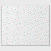 Einfach und süß Schöne Pastel Hearts Geschenkpapier (Flach)