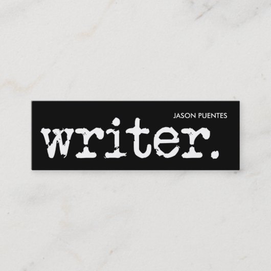 einfach und zum Punkt Mini Visitenkarte (Vorderseite)