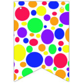 Einfach undurchsichtige SPOTS Wimpelkette (Erste Fahne)