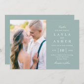 Einfach United Foto Wedding Invitation SUN Einladung (Vorne/Hinten)