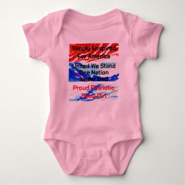 Einfach "United We Stand One Nation" angespornt Baby Strampler