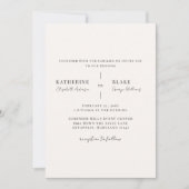 Einfach uns Light Champagne Wedding II Einladung (Vorderseite)