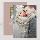 Einfach Us Editierbare Farbe Save The Date Karte (Vorne/Hinten)