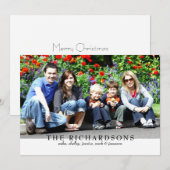 Einfach US Foto-Urlaubskarte Feiertagskarte (Vorne/Hinten)