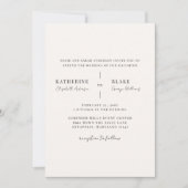 Einfach "Us Light Champagne Wedding" Einladung (Vorderseite)
