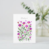 Einfach vergessen Sie mich nicht Blume Danke Karte (Stehend Vorderseite)