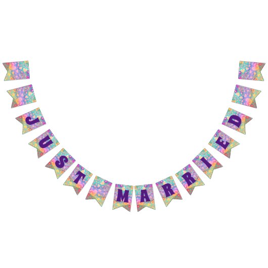 EINFACH VERHEIRATET - Muster für die Herz-Liebe 3 Wimpelkette (Alle)