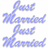 EINFACH VERHEIRATETE XL-Car-Aufkleber (2) - ORCHID Aufkleber (Vorderseite)