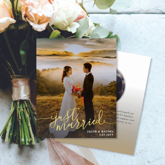 Einfach verheiratetes Foto