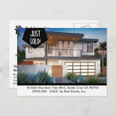 EINFACH VERKAUFT Echte Anwesen Postkarte (Vorne/Hinten)