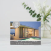 EINFACH VERKAUFT Echte Anwesen Postkarte (Stehend Vorderseite)