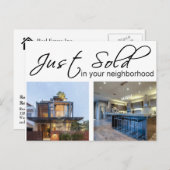 EINFACH VERKAUFT Echte Anwesen Postkarte (Vorne/Hinten)