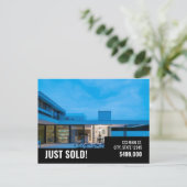 Einfach verkaufte Postkarte - Schwarz-modern (Stehend Vorderseite)