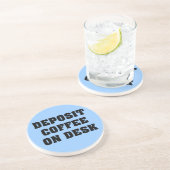 Einfach verlassen Sie den Kaffee auf meinem Getränkeuntersetzer (Seite)