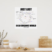 Einfach verloren in einer Bio Welt (Krebs-Zyklus) Poster (Küche)