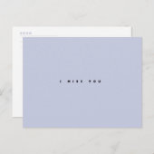 Einfach VERMISSTE Postkarte (Vorne/Hinten)