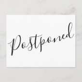 Einfach verschoben Ändern Sie das Datum, an dem da Ankündigungspostkarte (Vorderseite)