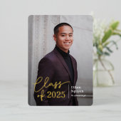 Einfach vertrauensvoller Abschluss Folieneinladung (Stehend vorne)