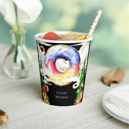 Einfach verzaubert Donut Birthday Pappbecher