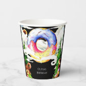 Einfach verzaubert Donut Birthday Pappbecher (Vorderseite)
