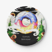 Einfach verzaubert Donut Birthday Pappteller (Vorderseite)