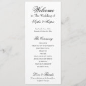 Einfach, vielseitig, elegant, schwarz und weiß programm (Vorderseite)