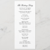 Einfach, vielseitig, elegant, schwarz und weiß programm (Rückseite)