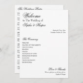 Einfach, vielseitig, elegant, schwarz und weiß programm (Vorne/Hinten)