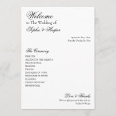 Einfach, vielseitig, elegant, schwarz und weiß programm (Vorderseite)