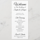 Einfach, vielseitig, elegant, schwarz und weiß programm (Vorderseite)