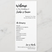 Einfach, vielseitig, Lässig Schwarz und Weiß Programm (Vorderseite)