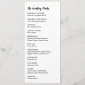 Einfach, vielseitig, Lässig Schwarz und Weiß Programm (Rückseite)