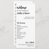 Einfach, vielseitig, Lässig Schwarz und Weiß Programm (Vorne/Hinten)