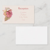 Einfach Viktorianischer Empfang einladen Begleitkarte (Vorne/Hinten)