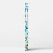 Einfach Vintag: Blumenmuster Case-Mate iPhone Hülle (Rückseite / Links)