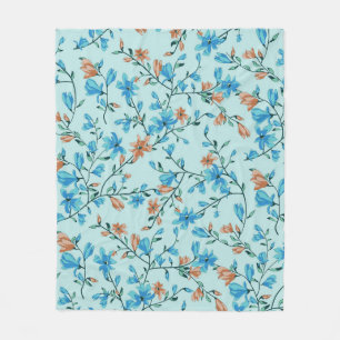 Einfach Vintag: Blumenmuster Fleecedecke